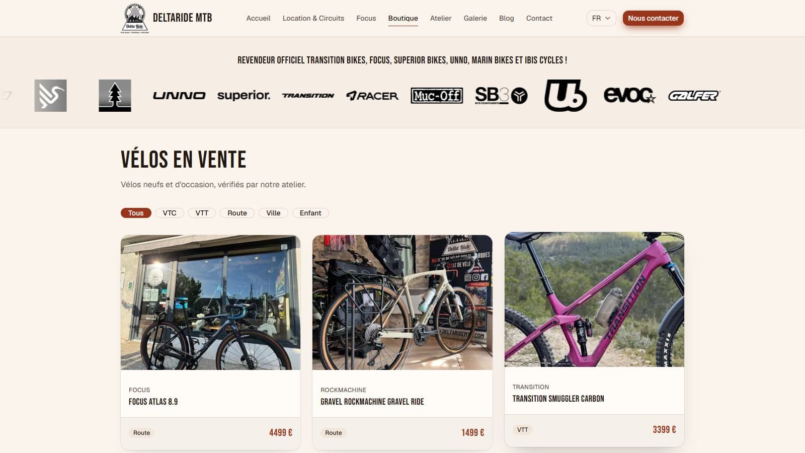Deltaride MTB — capture d'écran